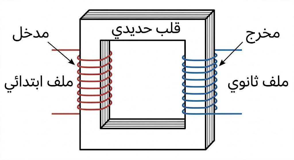 تركيب المحول الكهربائي