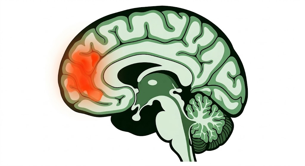 صورة مقطع عرضي للدماغ بالرنين المغناطيسي